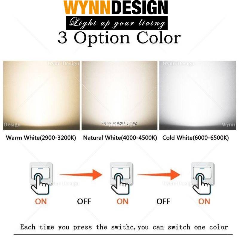 Wynn Design Rectangle Modern 3 Colour 96w Led Ceiling Light Decorative Panel Wood Furnishing Surface Wynn Design Rectangle Modern 3 Colour, 3 Colour Led Ceiling Light